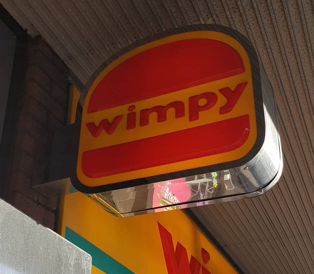 Wimpy burger sign, from Instagram