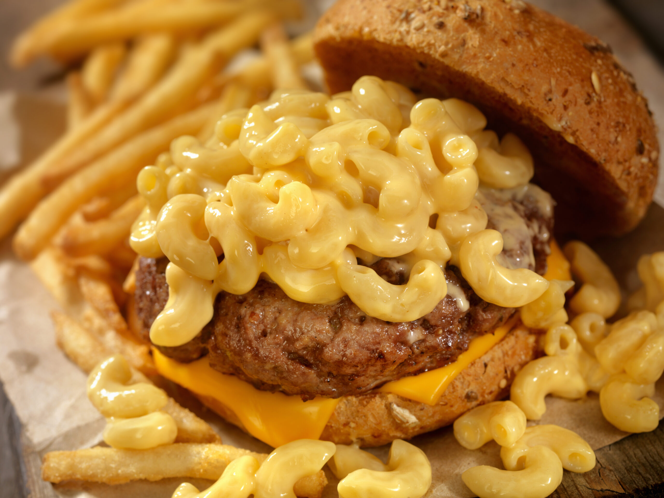 Mac and cheese burger 