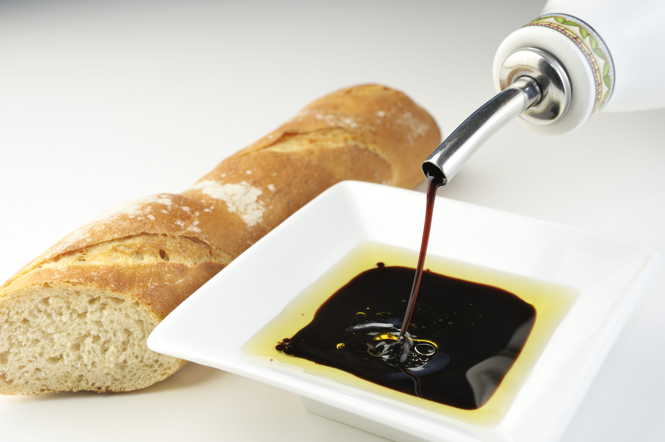 Oil,vinegar, and bread for healthy snacking.  Click to view similar images.