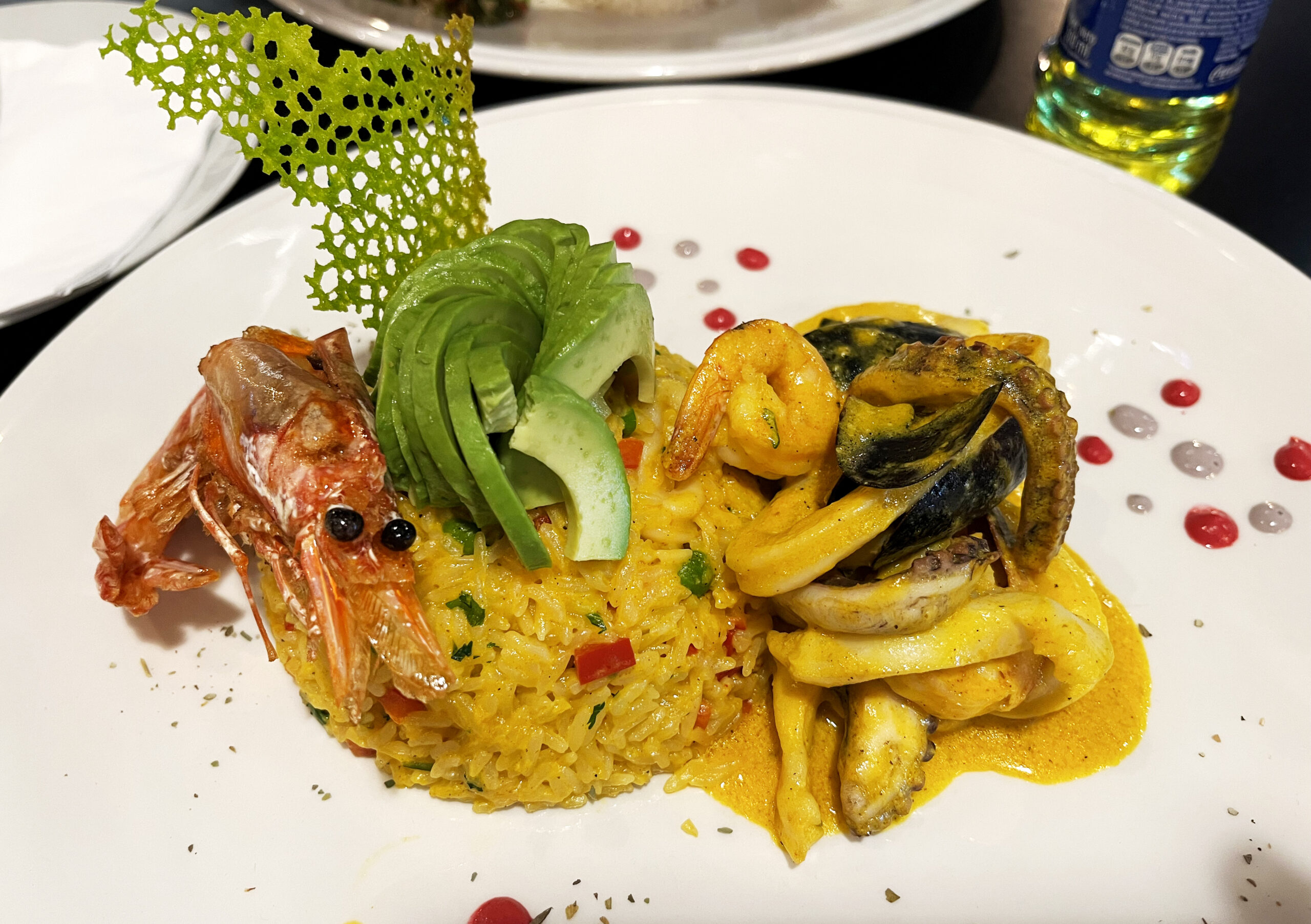 Arroz con mariscos Peruvian dish