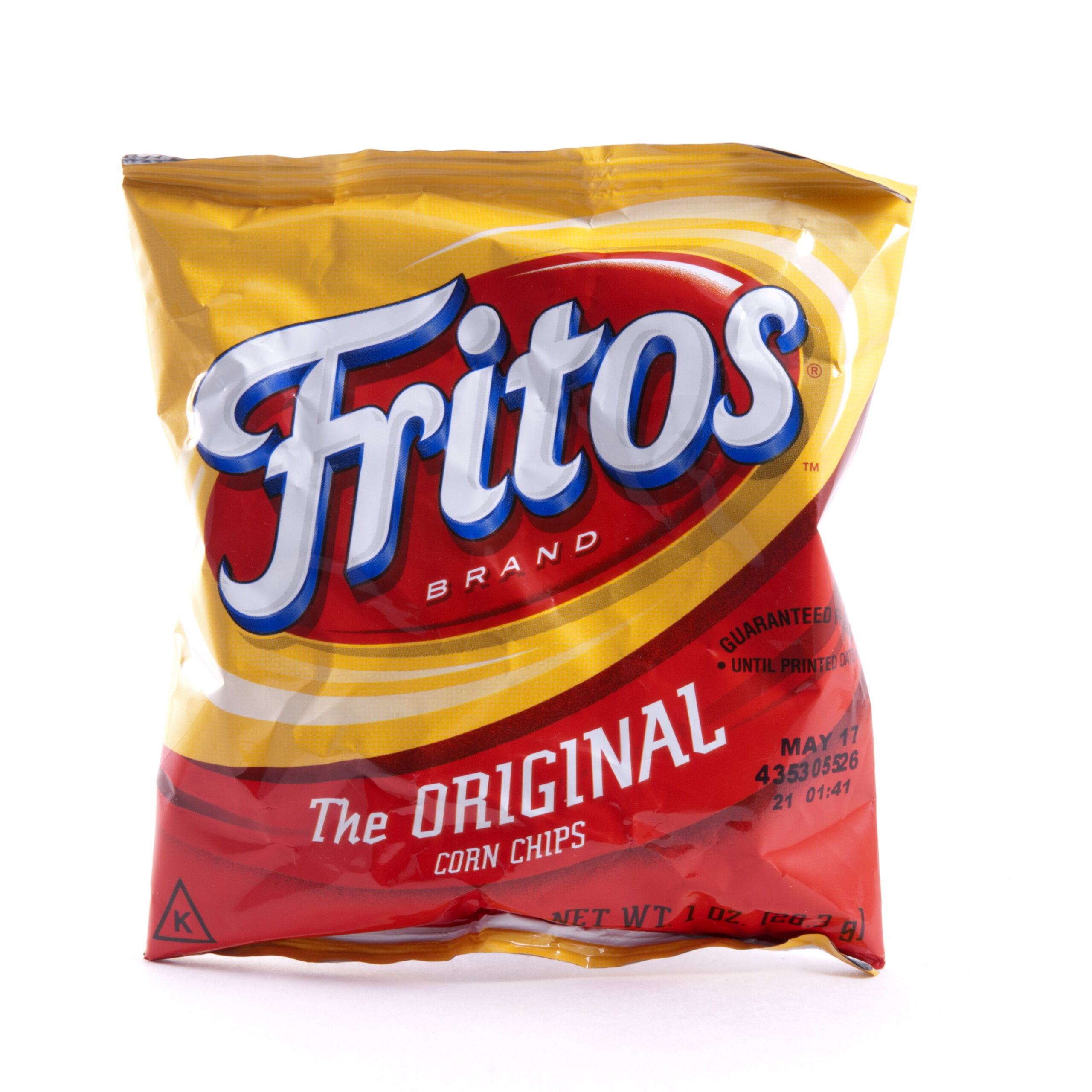 Atlanta, USA - February 11, 2012: A single serving bag of Fritos brand corn chips. Fritos are manufactured by the Frito-Lay company.
