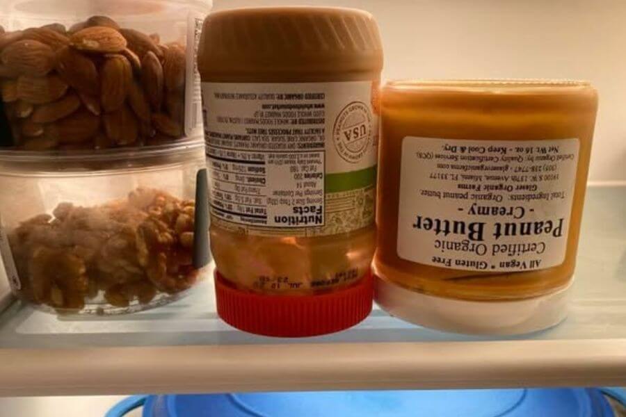 Store Peanut Butter Upside 