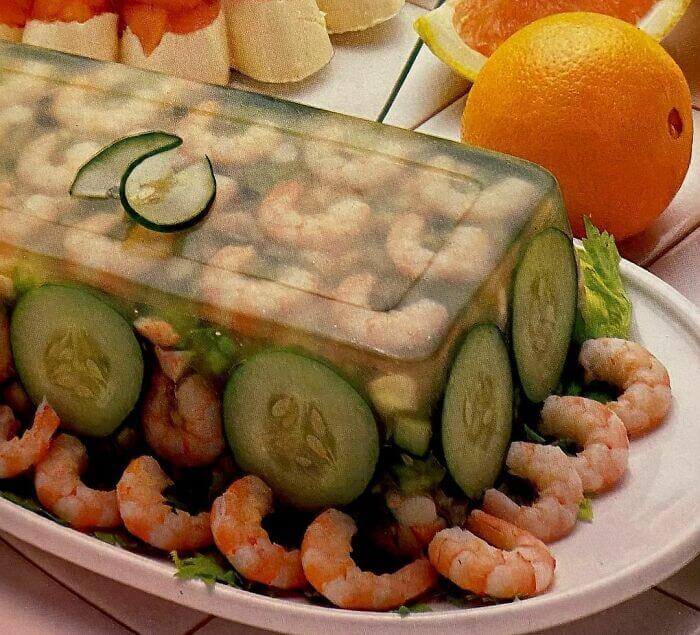 Shrimp Cucumber Aspic