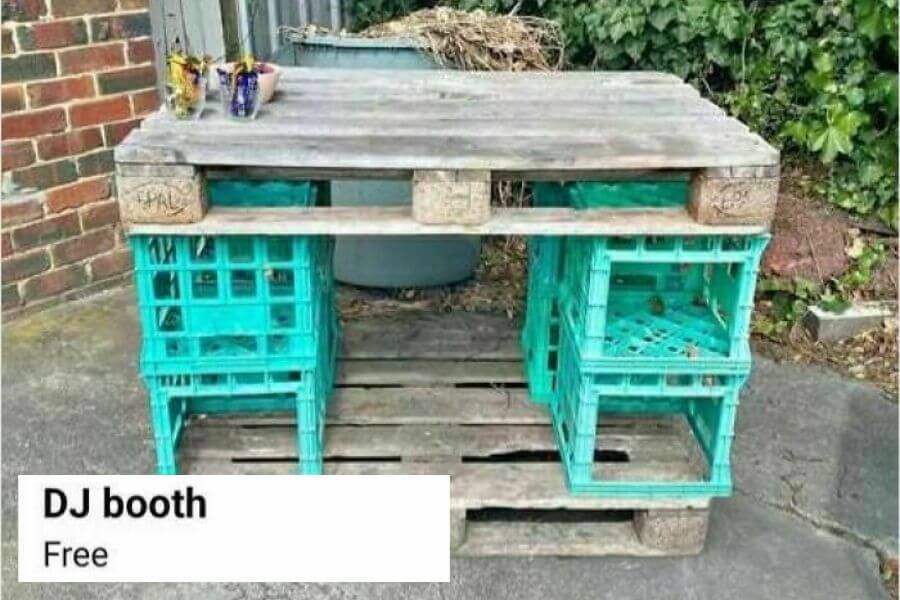 Old wooden table