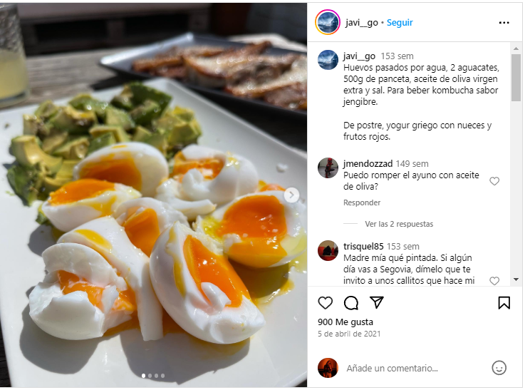 huevos pasados por agua