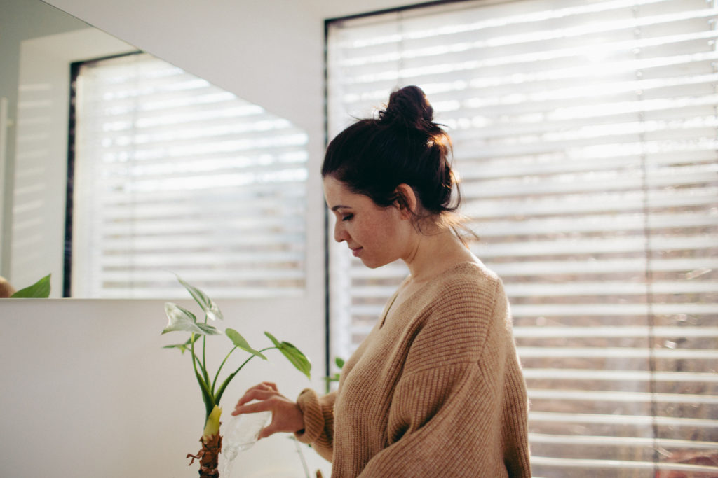 Watering my plants