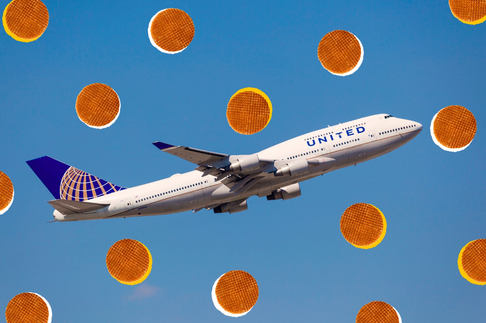 united airlines stroopwafels