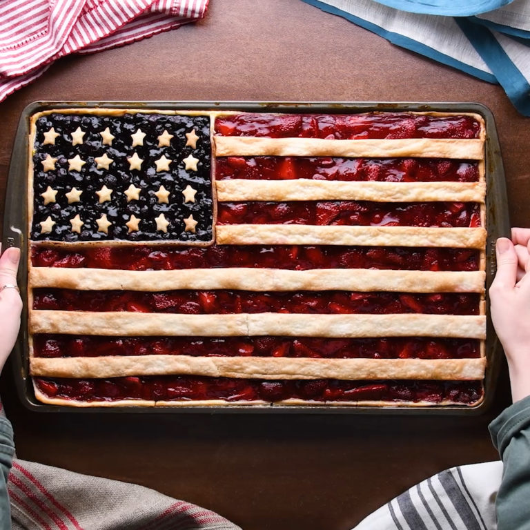 fourth of july flag pie