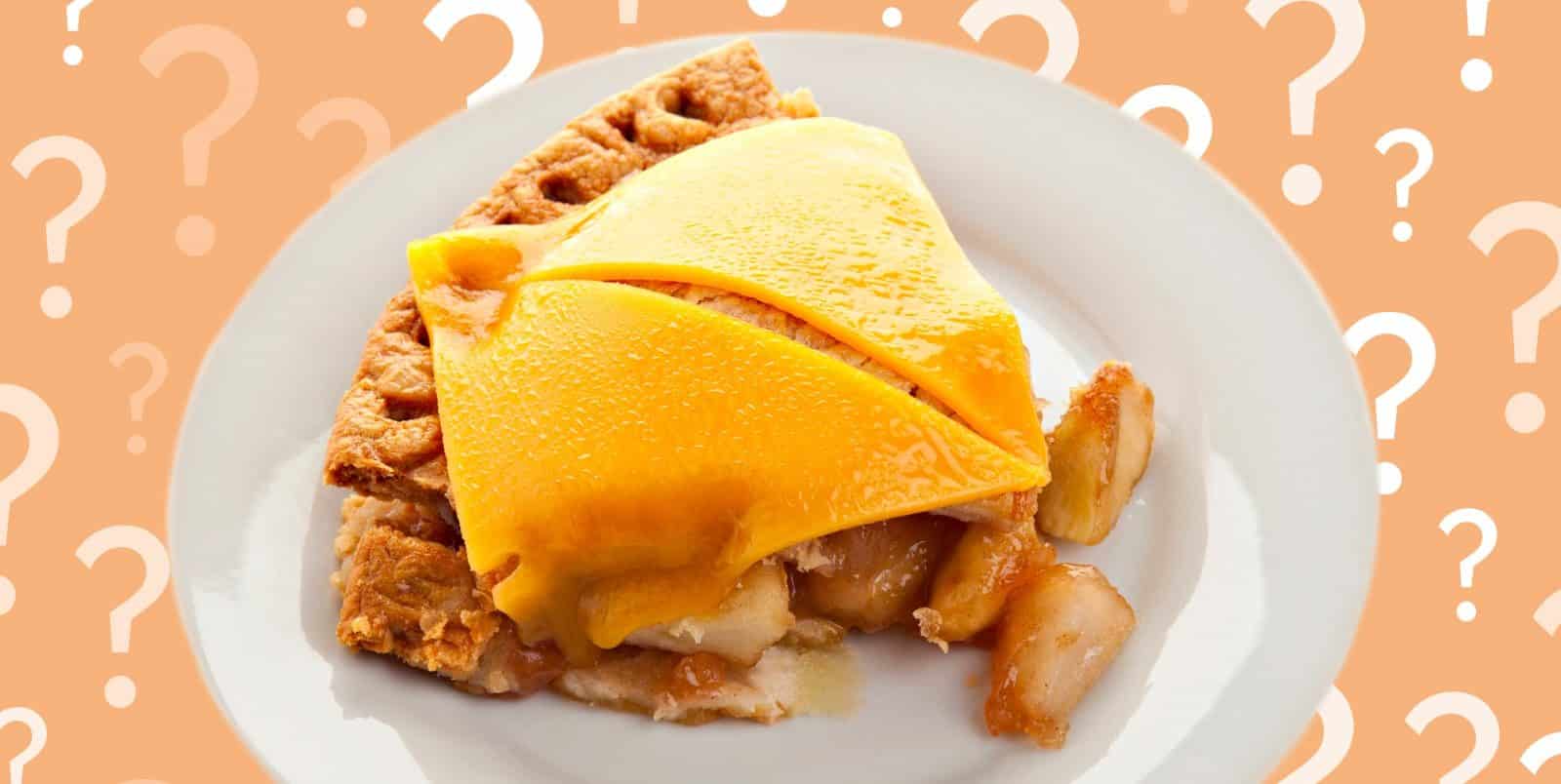 american apple pie with cheese