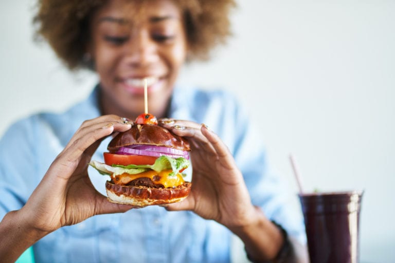 right way to eat burgers