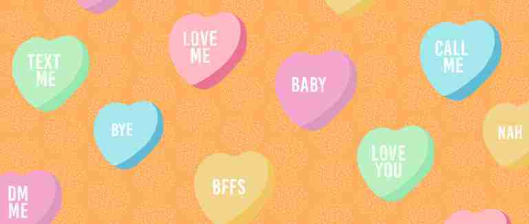 Valentine's Day candy hearts