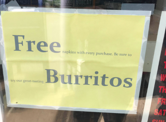 free burrito reddit