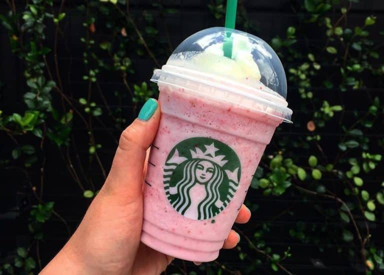 pink flamingo Frappuccino