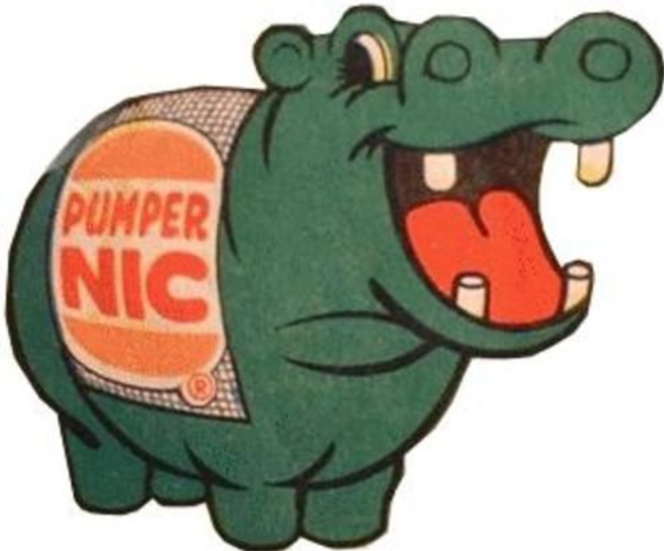 Pumper Nic restaurant advertising, sourced from Pinterest