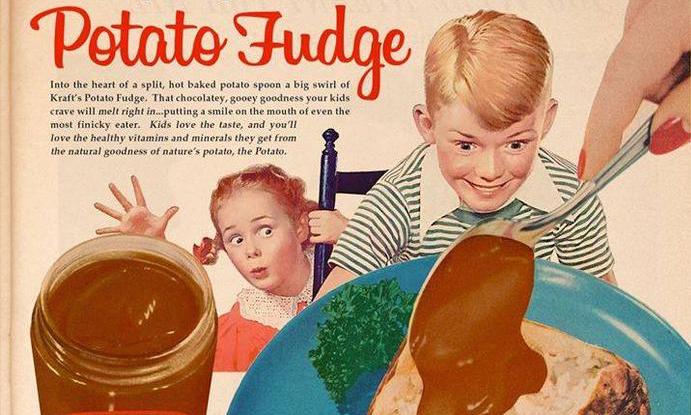 vintage dessert ads