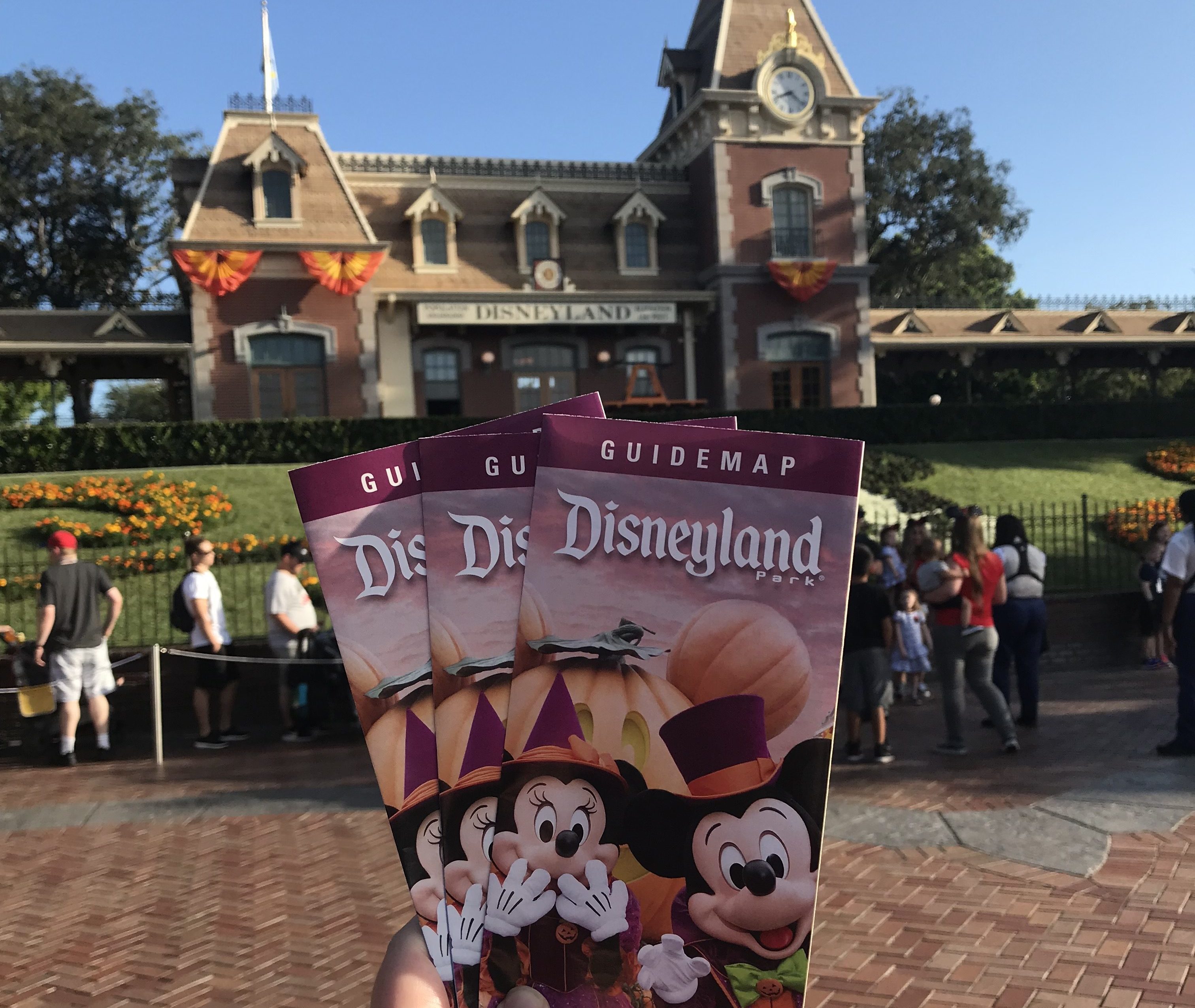 Disneyland Entrance at Halloween Time