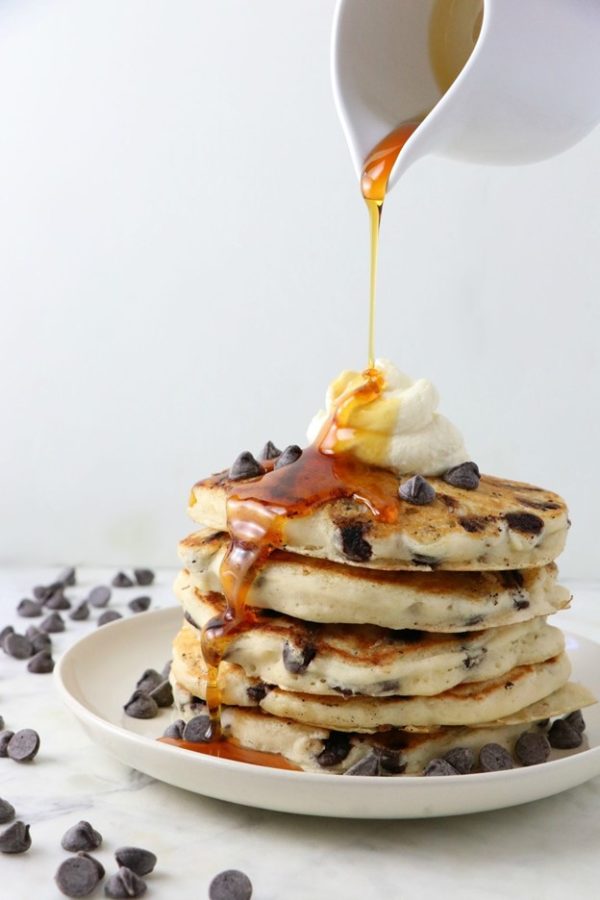 Vegan Chocolate Chip Pancakes