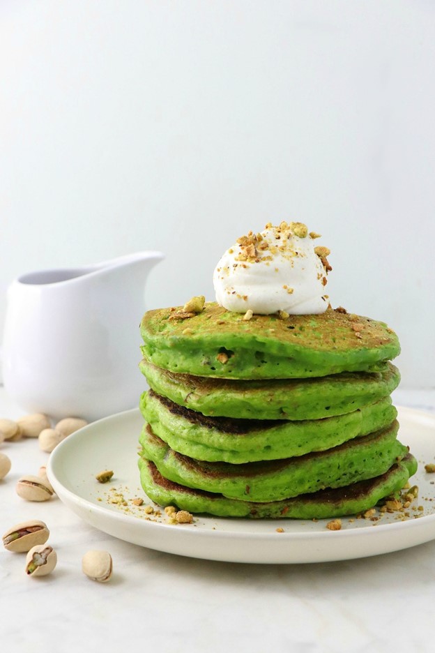 Vegan Pistachio Pancakes