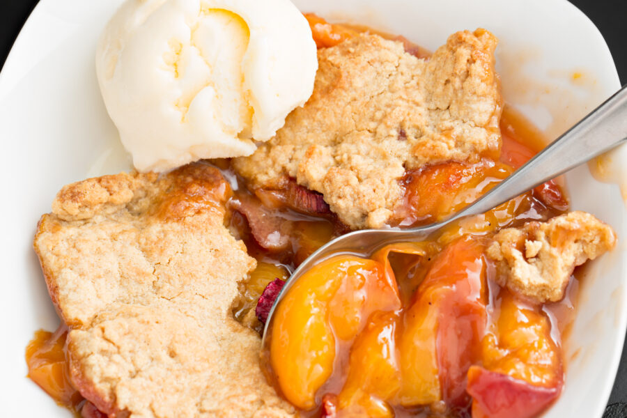 peach cobbler