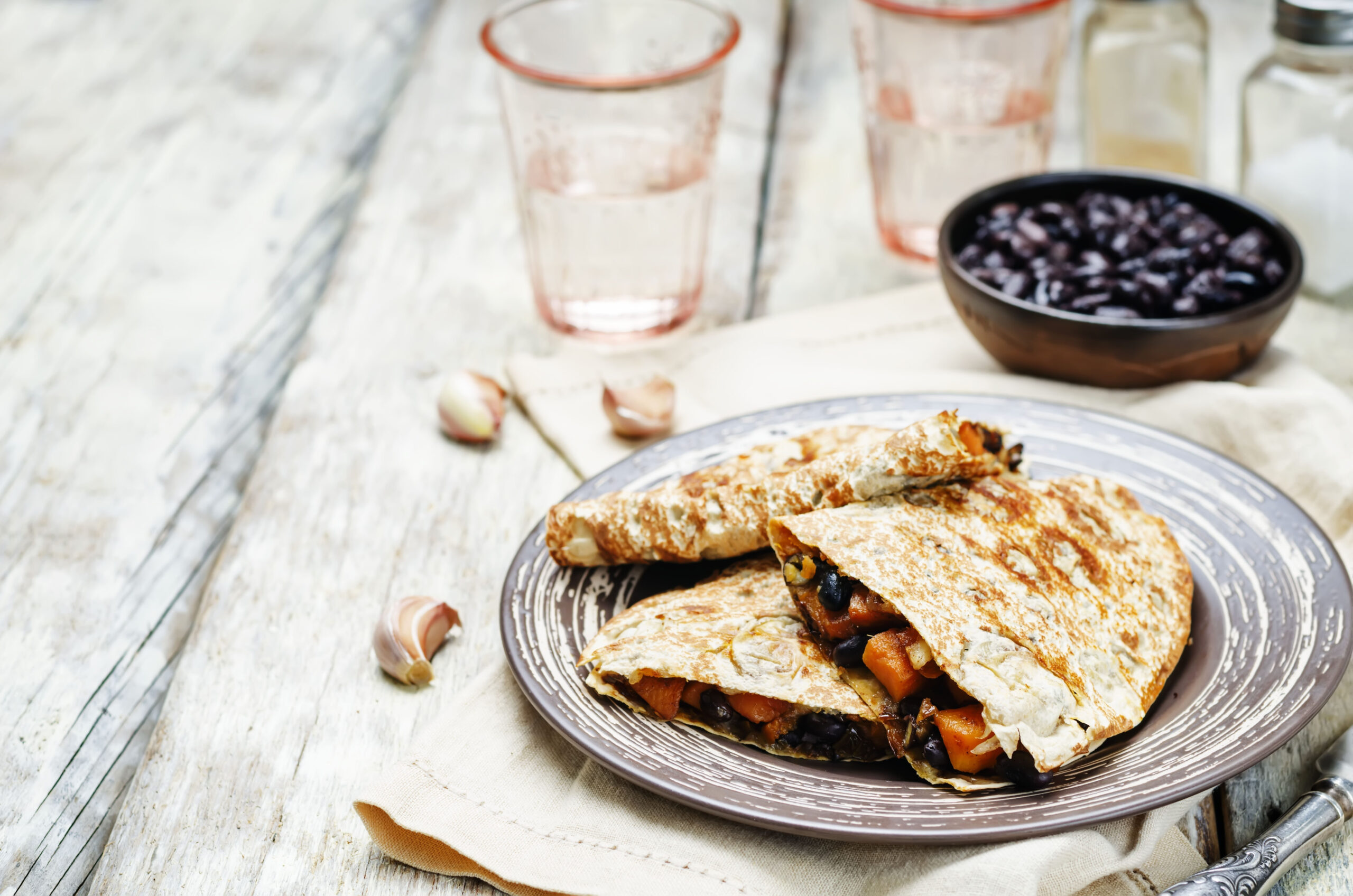 Black Bean and Sweet Potato Quesadilla