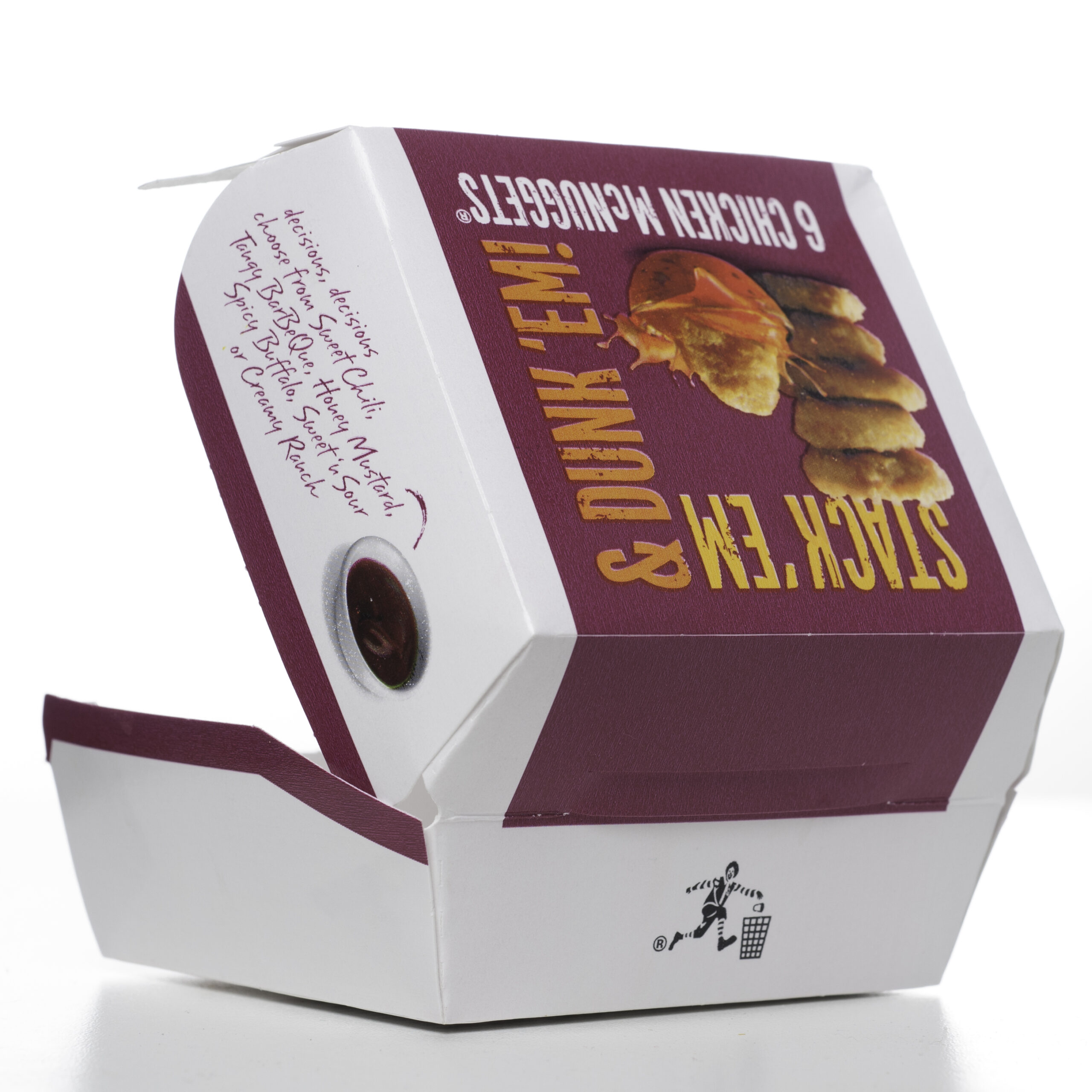 "Miami, USA - June 9, 2012: McDonalds 6 Chickens McNuggets box. McDonald's Corporation is the world's largest fast food chain."