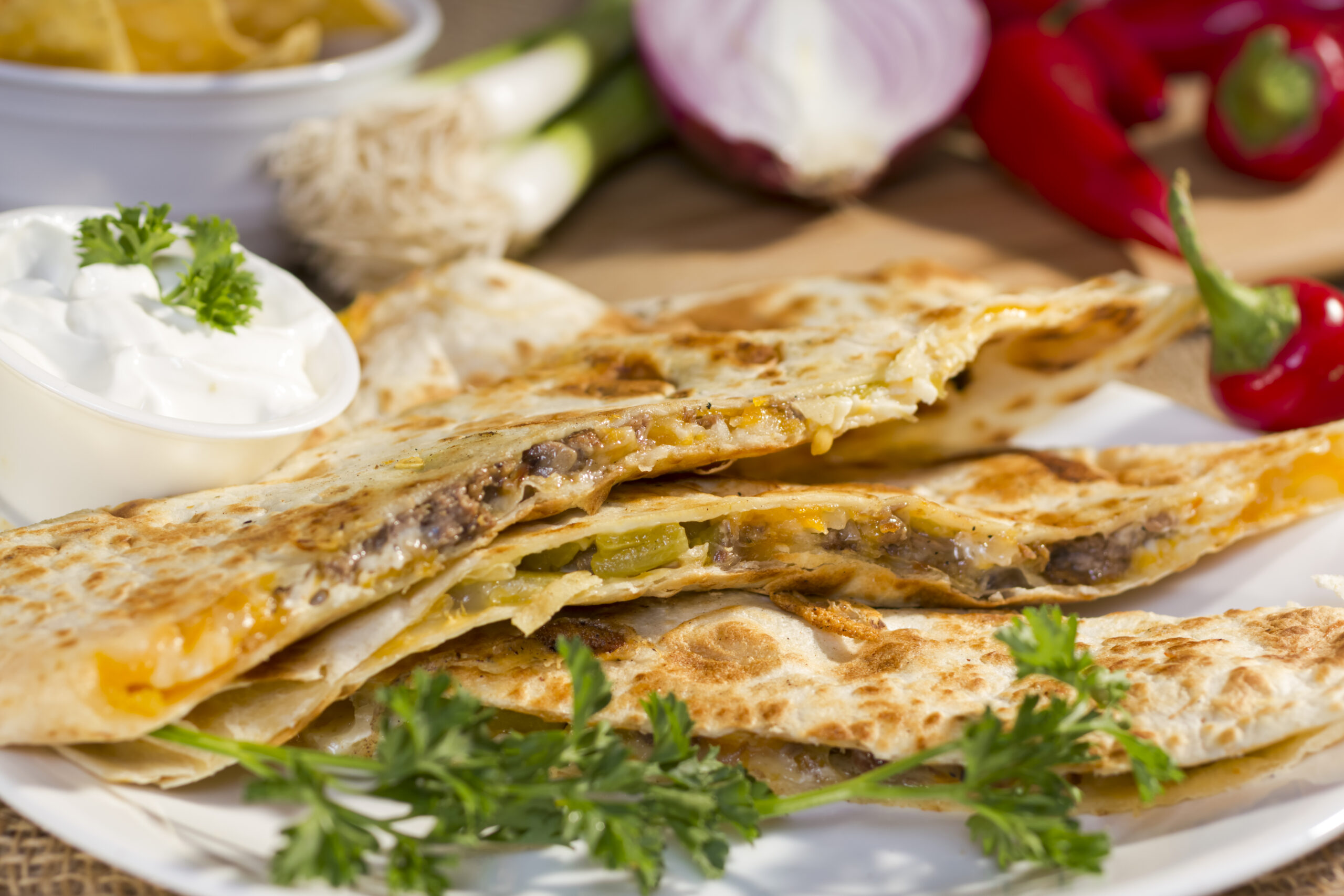 Pulled Pork and Slaw Quesadilla