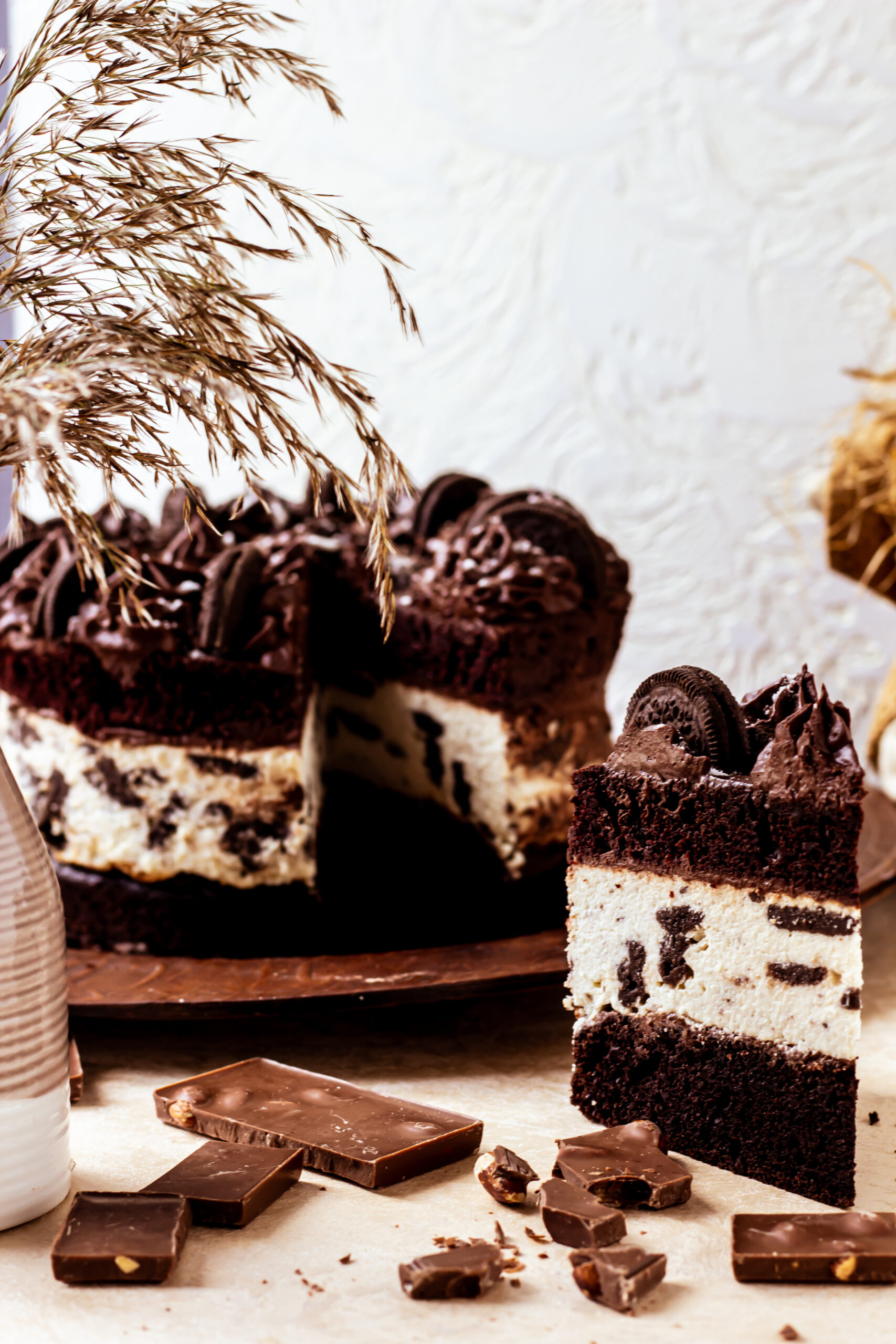 A piece of homemade cookie cake.