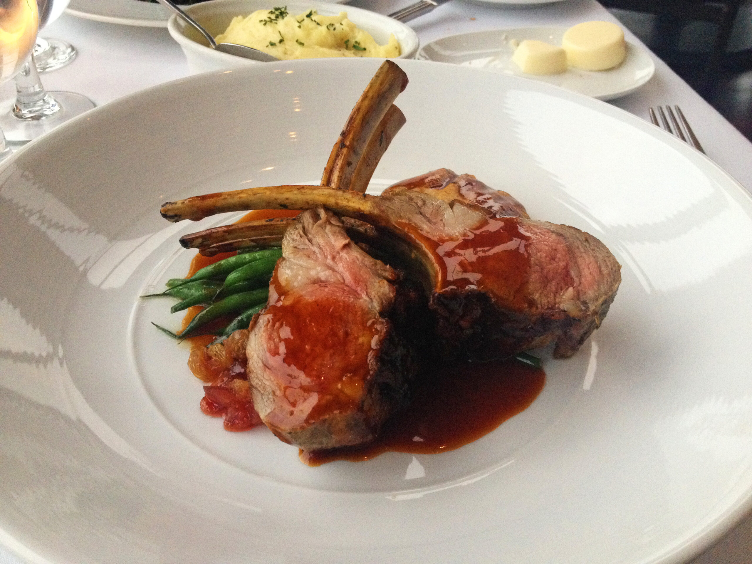 Pomegranate Glazed Lamb chops 