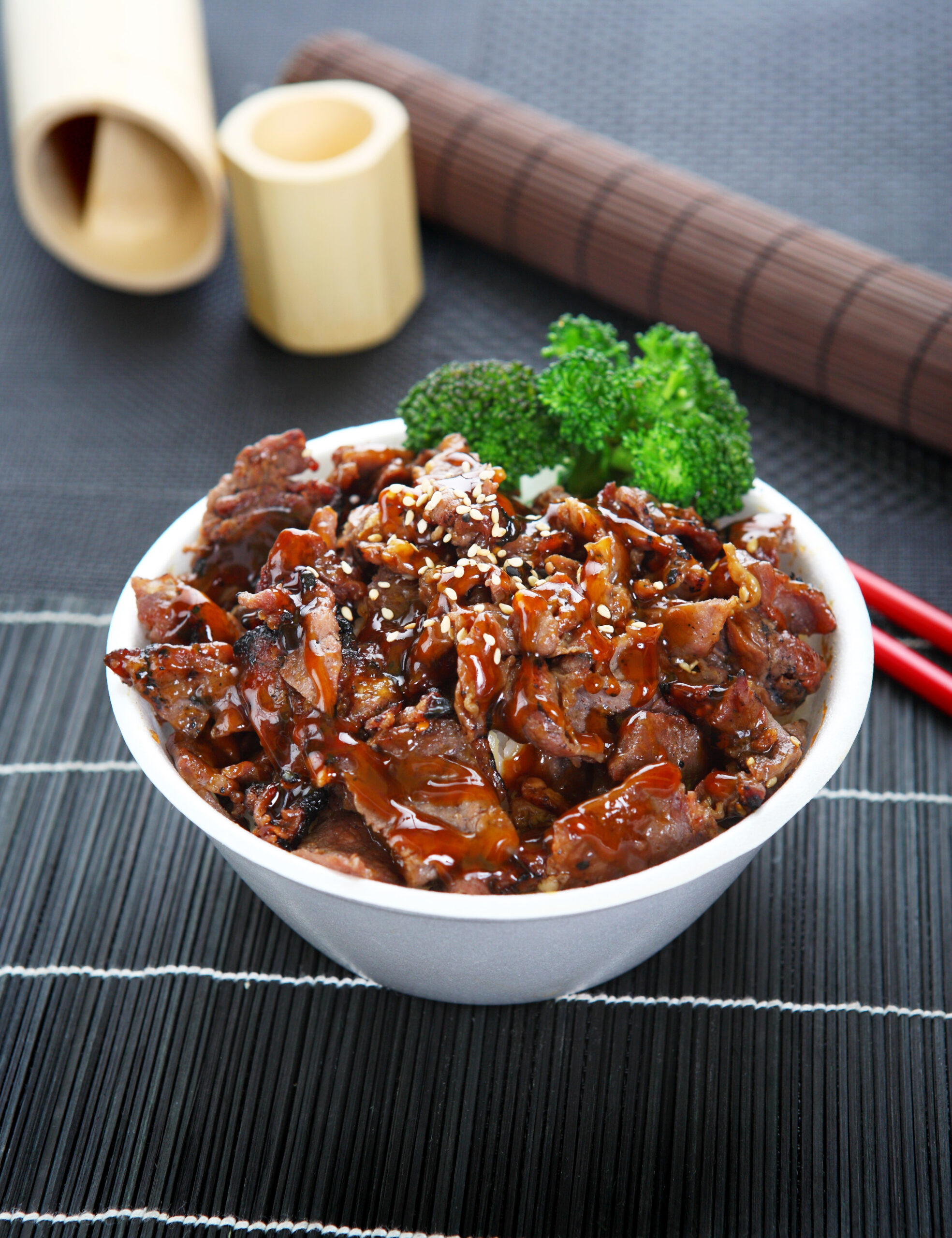 Beef Teriyaki Bowl with Steamed Rice