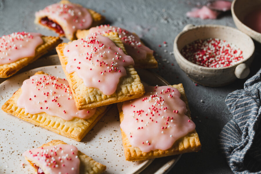 pop tarts with pink icing