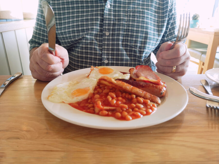 An oversized breakfast