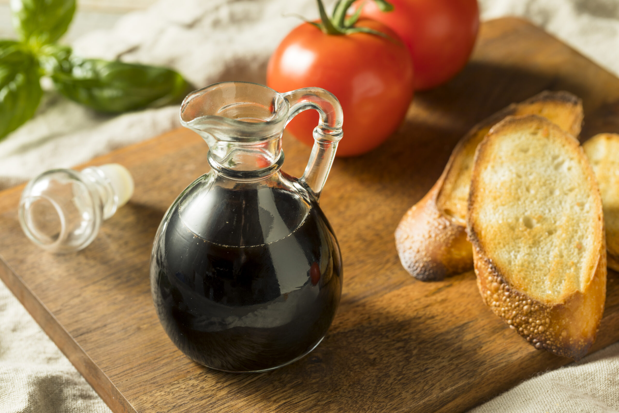 Organic Black Balsamic Vinegar in a Bottle