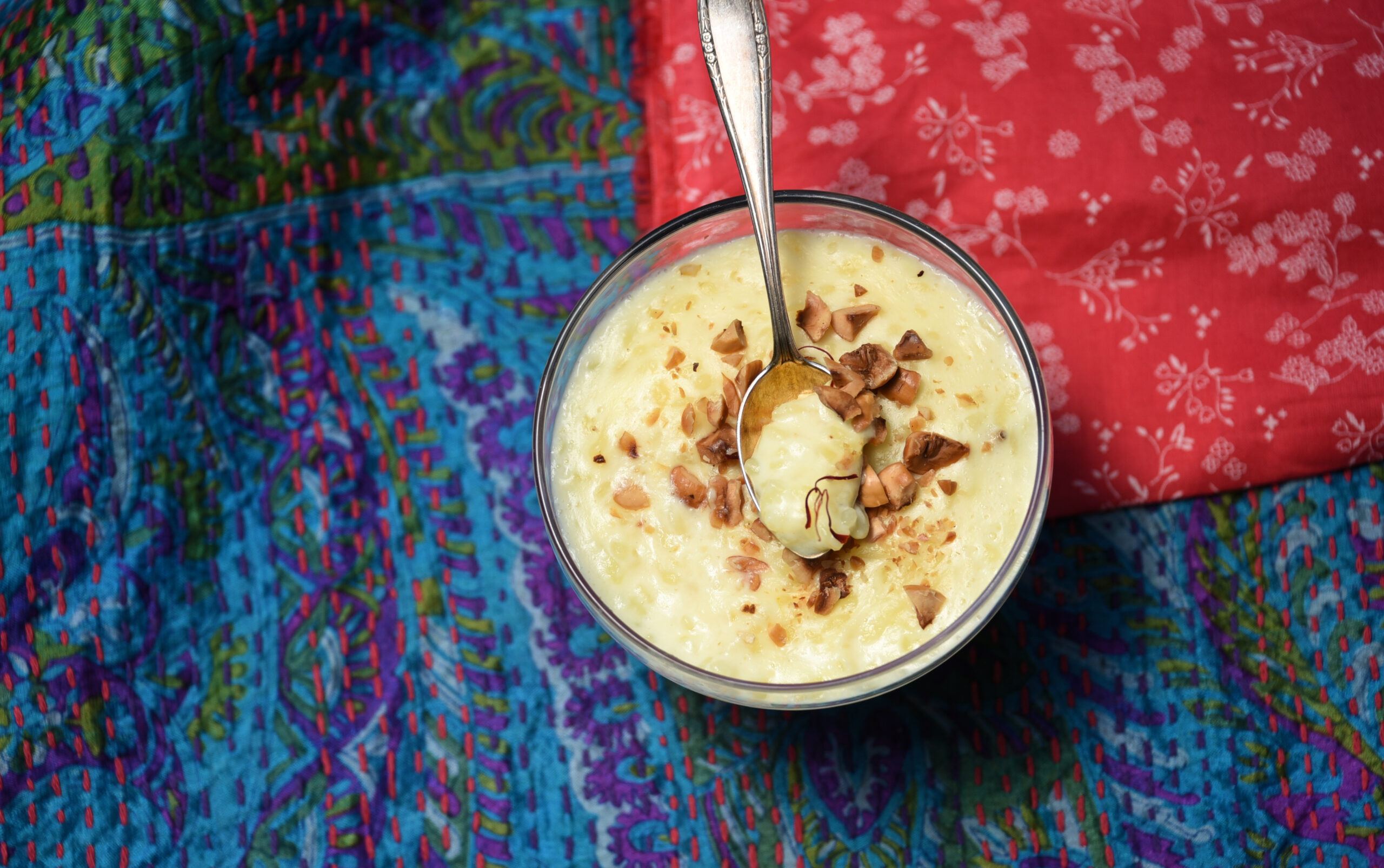 Rice pudding with saffron