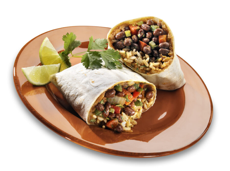 black bean burrito