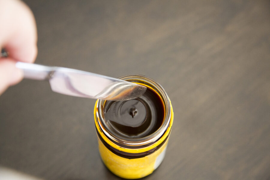 Yeast spread in jar