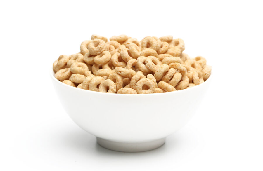 Breakfast cereal isolated on a white background