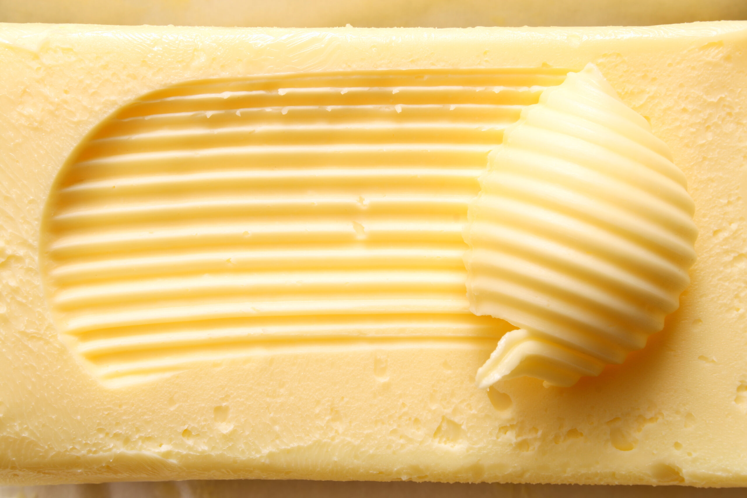 Closeup view of butter roll