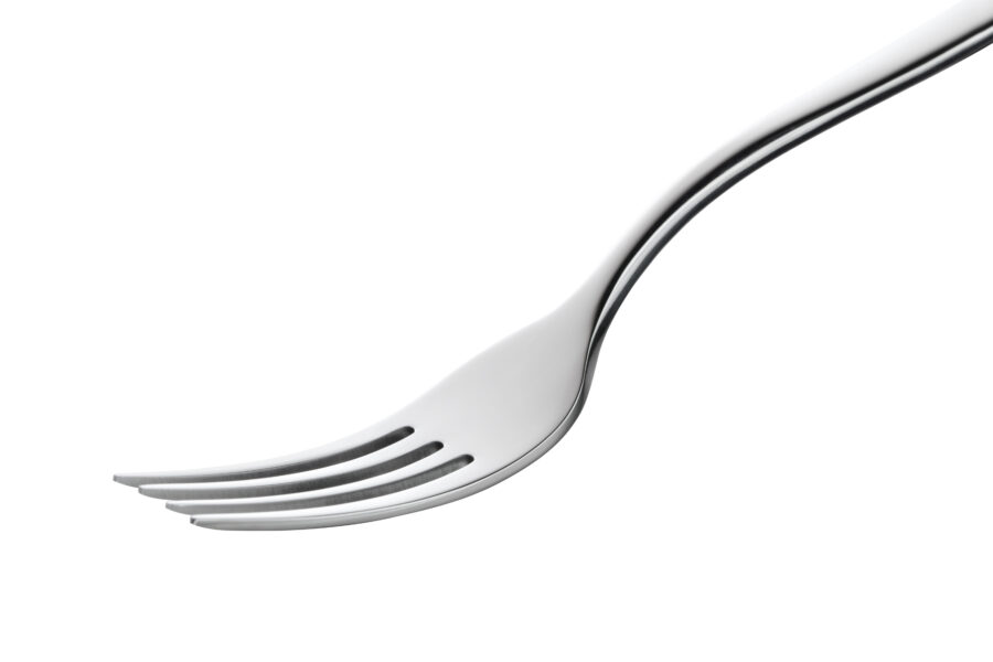 Empty fork. Photo with clipping path.