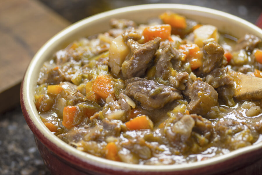 Lamb Stew close up.