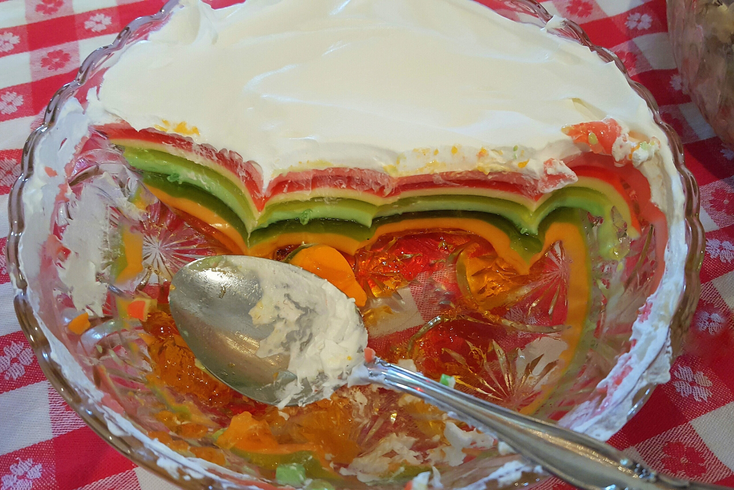 layered jell-o salad