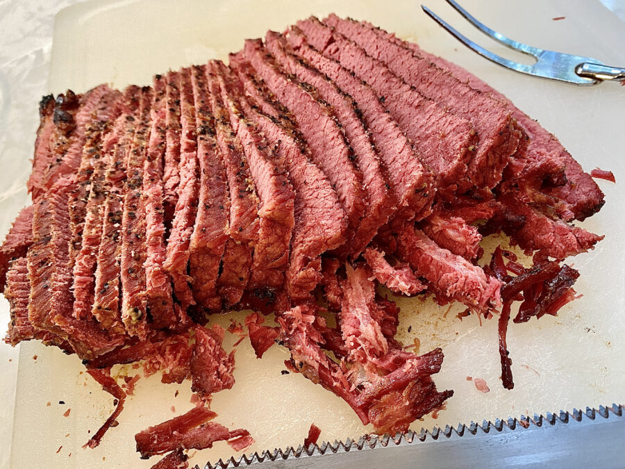 Sliced corned beef roast 