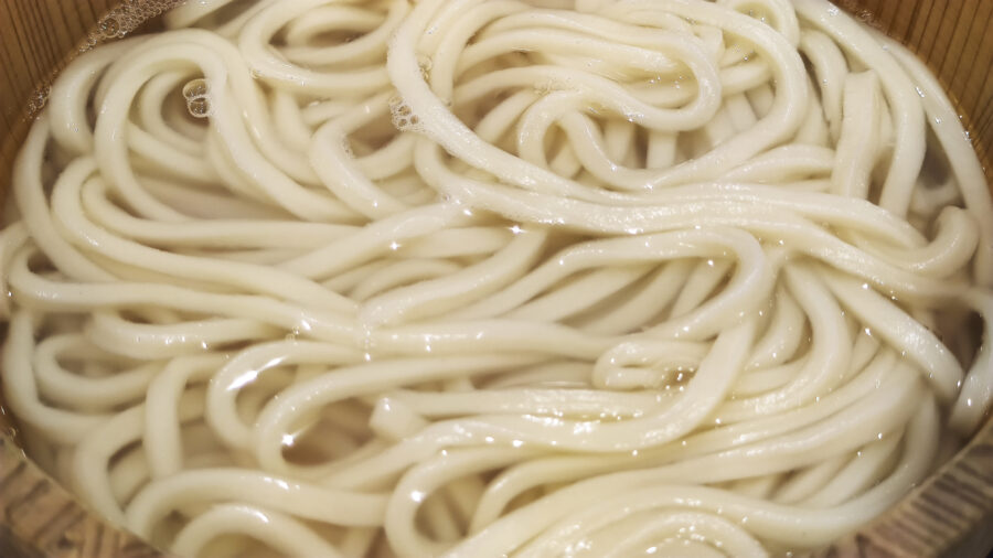 Chewy Kamaage Udon Japanese Food Image