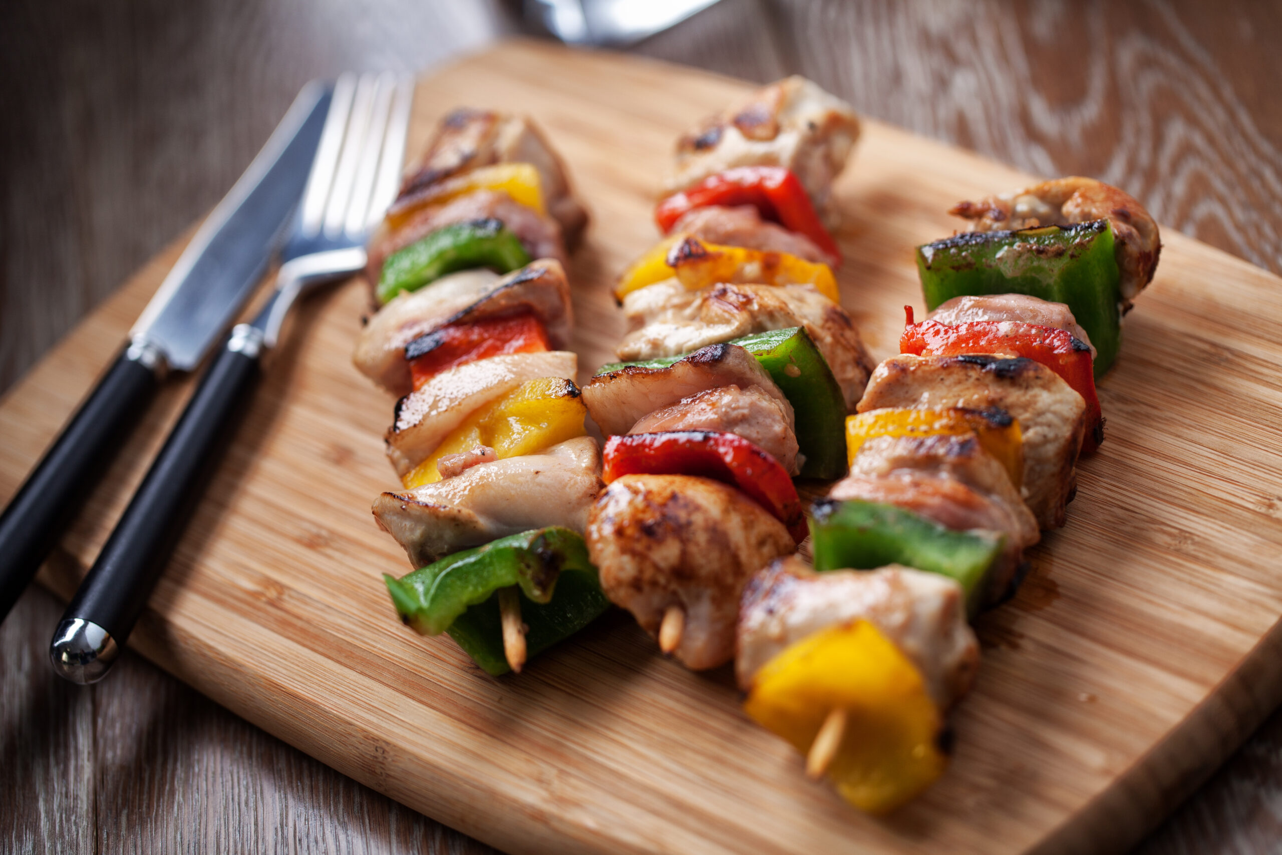 Chicken Skewered