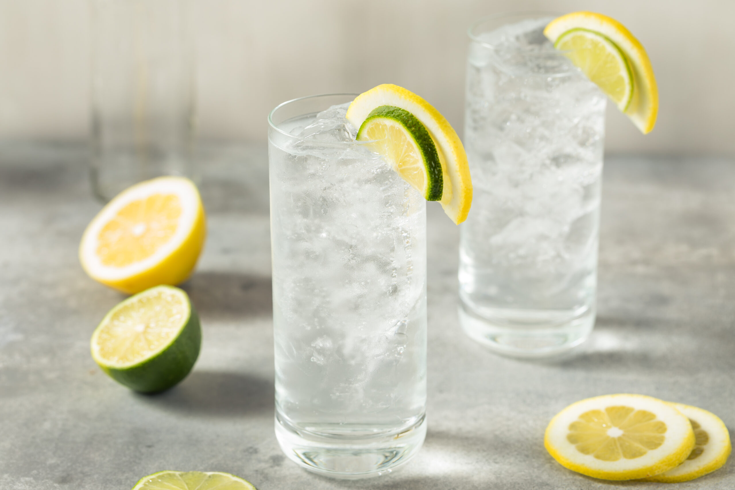 Cold Refreshing Lemon Lime Soda with Ice