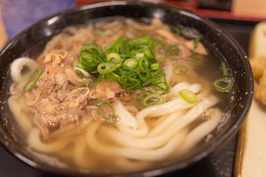 Delicious and warm Sanuki udon