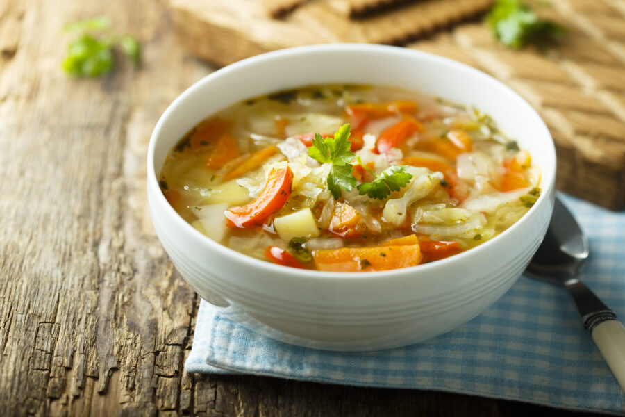 Homemade vegetable soup