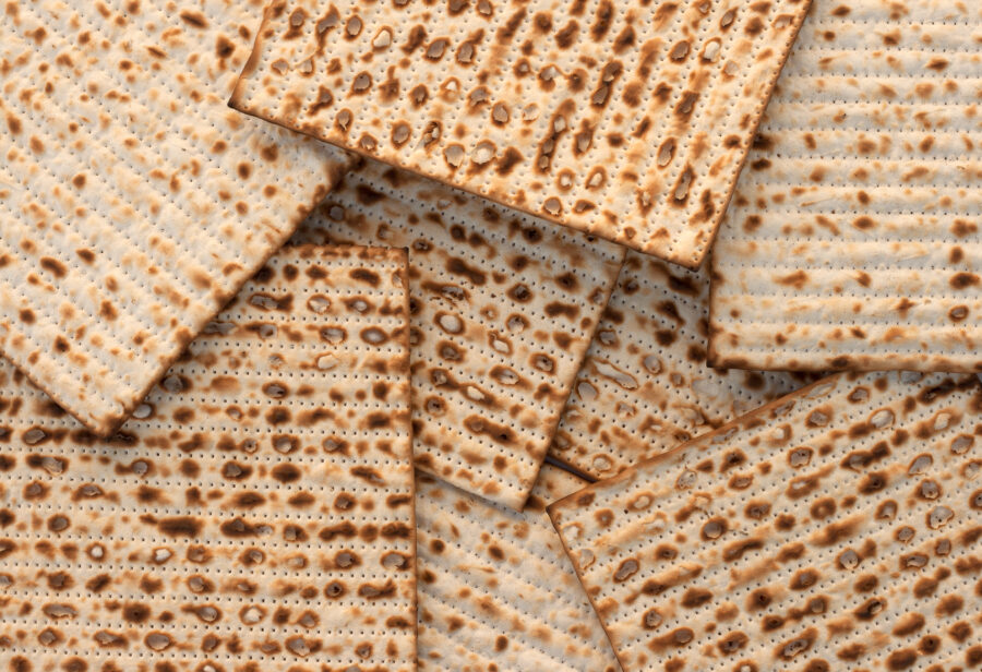 A lot of matzo bread