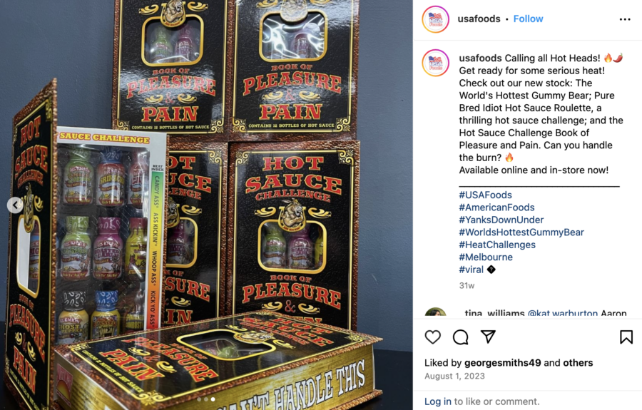 Image of Hot Sauce Challenge Pack of Pleasure and Pain, posted on Instagram by @usafoods