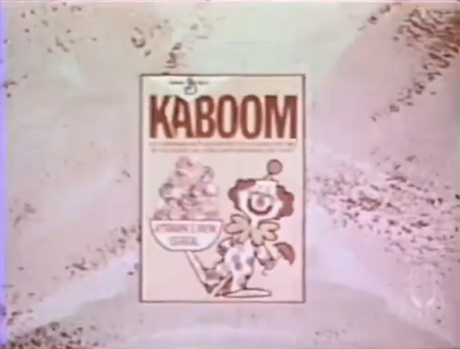 Box of Kaboom cereal, from 1969. Posted to YouTube by Commercial Collections