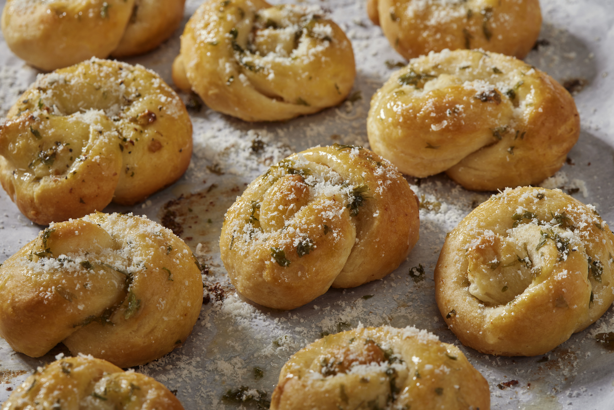 Soft and Chewy Parmesan Garlic Knots